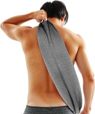 Exfoliating Back Scrubber for Shower with Handles, Double-Sided Body Scrub Towel