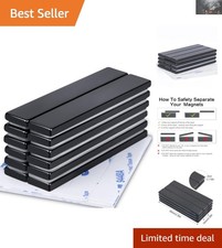 High Power Waterproof Neodymium Magnets 60mm x 10mm - 10 lbs Adhesive Strength