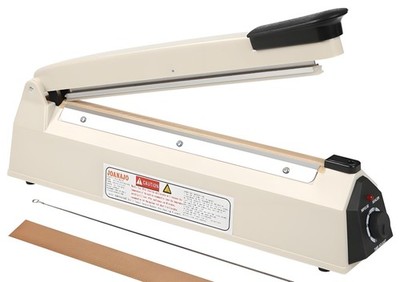 16 inch White Manual Impulse Heat Sealer Machine for Plastic PE PP Shrink Bags