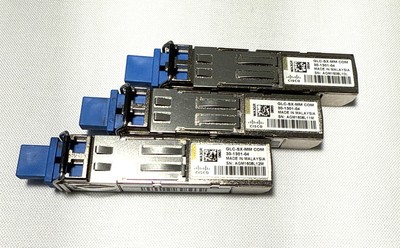 Cisco Lot Of 3 GLC-SX-MM  SFP Transceiver Modules 30-1301-04