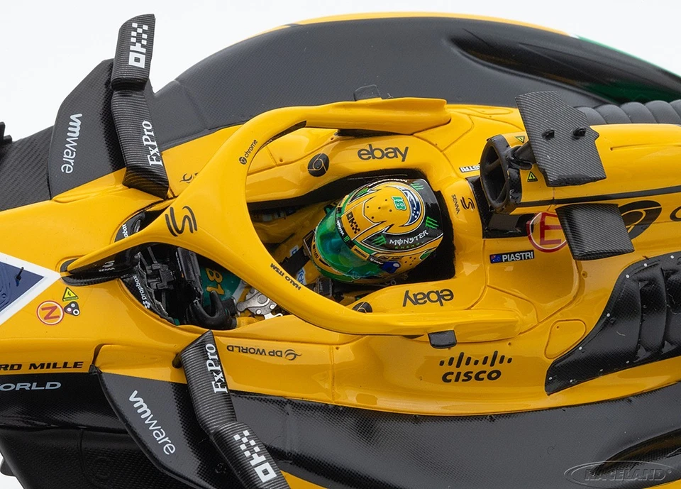 McLaren MCL38 Mercedes F1 Senna Design GP Monaco 2024 Oscar Piastri, Spark 1:18 - Bild 4 von 4