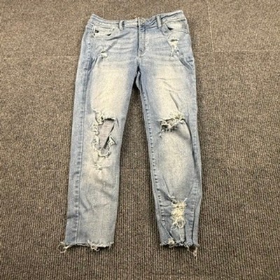 KanCan Womens High Rise Distressed Skinny Jeans Light Wash Size 13/30 KC8373M