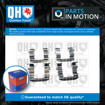 Brake Pad Fitting Kit fits KIA CEED ED 1.6 Front 06 to 12 G4FC QH Quality New