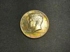 1966 Kennedy Silver Half Dollar BU Rainbow Toned