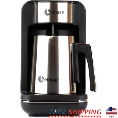 Automatic Turkish Coffee Machine One Touch Double Foam Ready in 3 Minutes Black