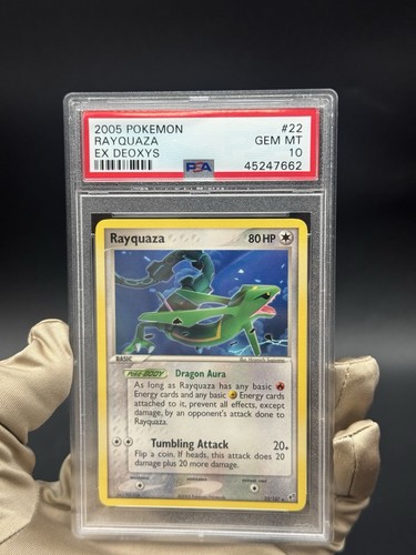 Rayquaza graded PSA 10 for sale on eBay
