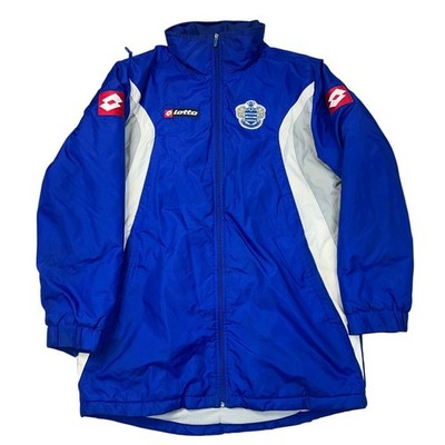 QPR Lotto Jacket Bench Football Training Blue Black Mens XL