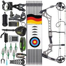 Compound Bogen Set 30-70lbs Einstellbare 320fps Bogenschießen Jagd Sportbogen DE