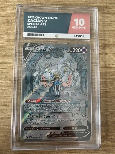 The Pokémon Company Zacian V GG48/GG70 Crown Zenith Ace 10 Holo 2023