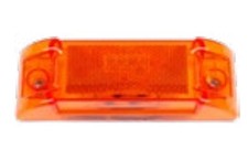 2" x 6" Rectangular 8 Diode Amber LED Side Marker Light, Reflective Lens 1EA