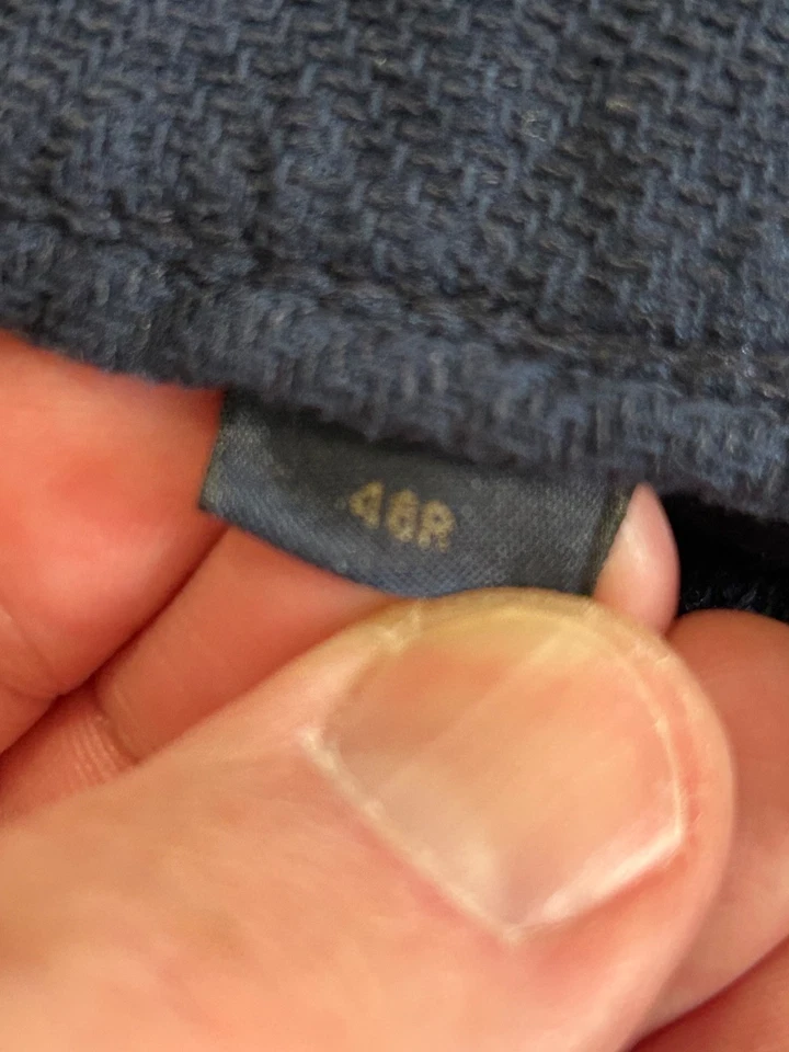 Brooks Brothers Regent blue Tessuti Sondrio surgeon sleeve blazer jacket 46R - image 4 of 4