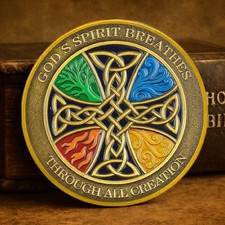 Celtic Blessing Christian Coin Circle of Life Religious Collectible Token Gift