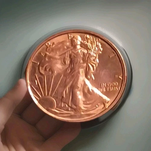 1 oz  Bullion Walking Liberty Eagle Round  .999 pure fine mint copper coin