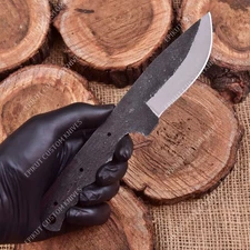 9'' 1095 High Carbon Steel Knife Blank Blade DIY Bushcraft Hunting Knife Making