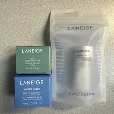 Lot x 3 Laneige Travel Size Water Bank Cica Sleeping Mask Cream Skin Hyaluronic