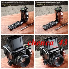 Handmade Wooden Grip QR L-Plate for Mamiya RZ/RB Hasselblad 203/205 Contax 645