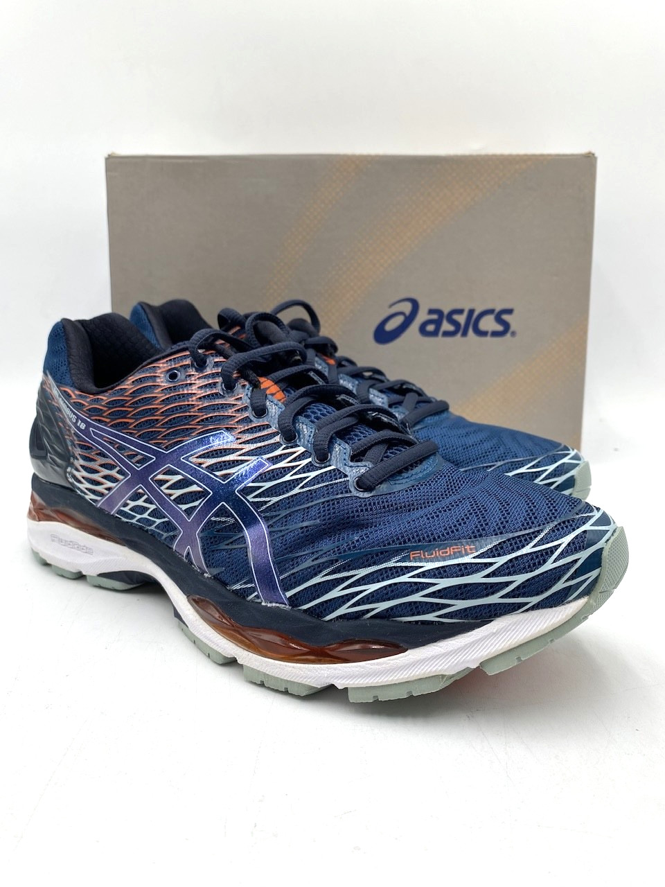 ASICS GEL-NIMBUS 18 Men's NEW Sneakers Poseidon/Dark-Sapphire/Koi US Size 9