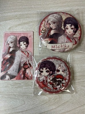 Identity V Geisha Can Badge & Card Set Summer Finals Relaxing Holiday Series