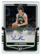 2024-25 Panini Donruss Optic - Signature Series Liam Robbins #SS-LIA (AU, RC)