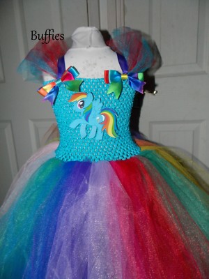 rainbow dash tutu dress