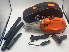 Torelli Tools 12v Power Portable Auto Vacuum Accessories Set 13ft Cord w/Bag