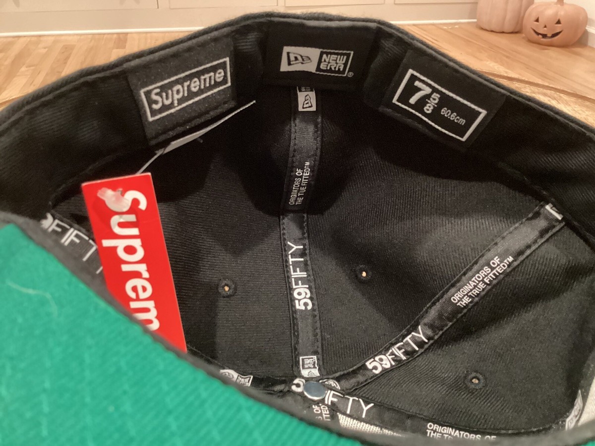 New Era ×supreme NWT 2008 Supreme Triple S New Era Black 7 5/8 FUTURA Stussy
