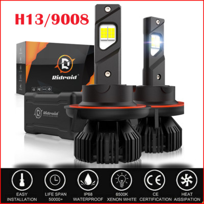 RIDROID H13 LED Headlight Bulbs 200W For Dodge Ram 1500 2500 3500 2006-2012