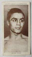 1938 Churchman's Boxing Personalities #21 Peter Kane (H)