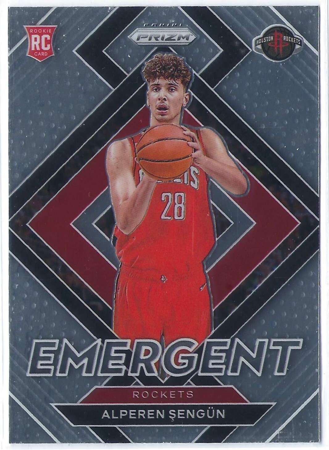Alperen Sengun 2021-22 Panini Prizm Emergent Base Rookie Card #28 SP