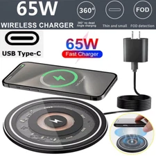 65W Wireless Charger Fast Charge Pad For Motorola Moto G Power G Play Razr