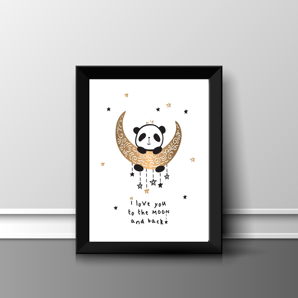 PANDA FUN A4 PRINT PICTURE POSTER WALL ART HOME DECOR UNFRAMED GIFT NEW NURSERY 