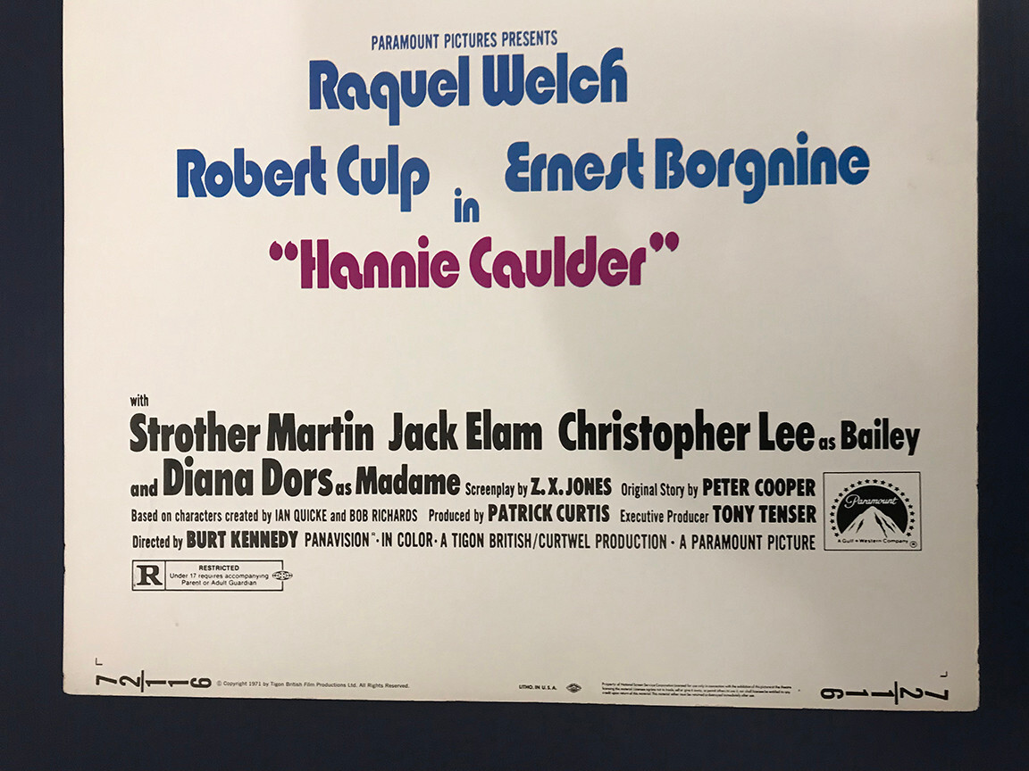 HANNIE CAULDER (1972) Original 14x36 Insert | eBay