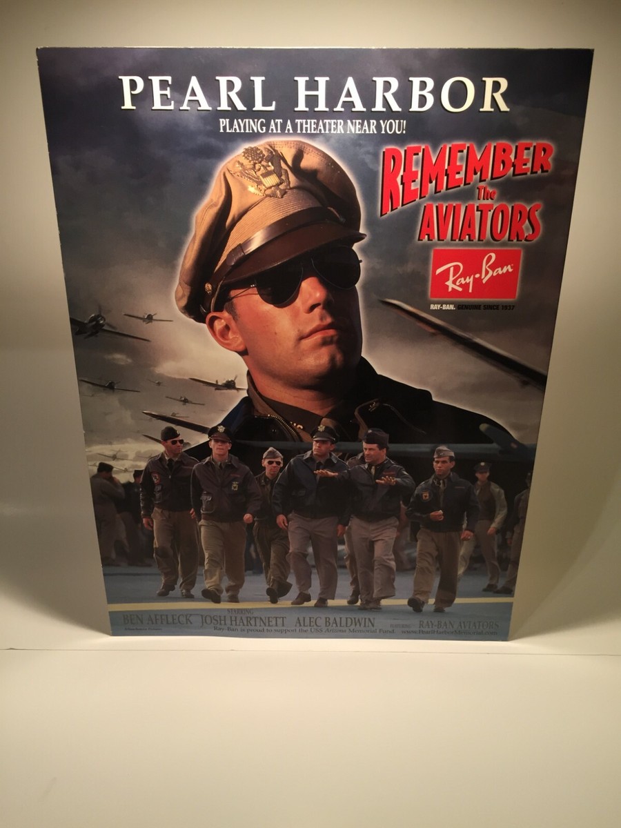 PEARL HARBOR REMEMBER THE AVIATORS BEN AFFLECK RAY-BAN AVIATOR