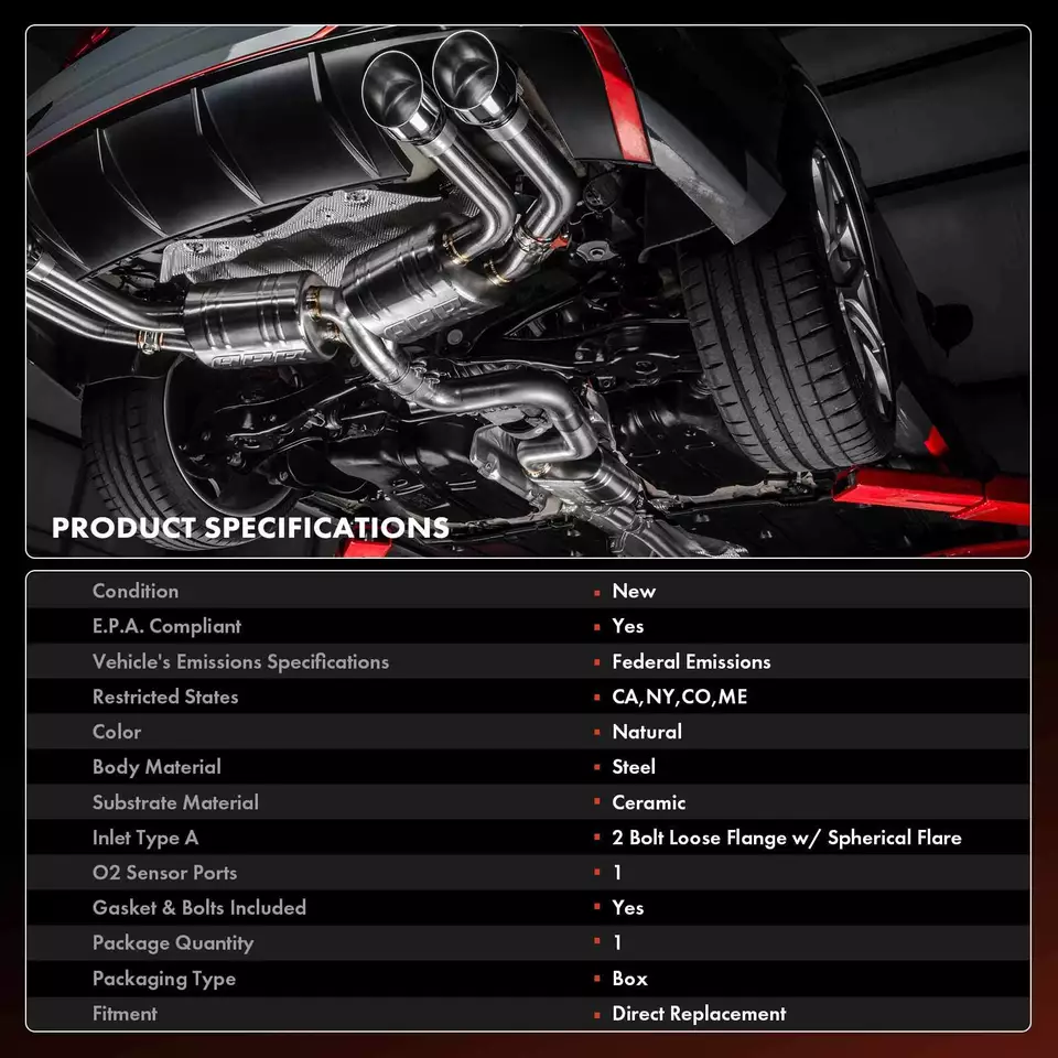 Convertidor catalítico lado izquierdo para Ford E-150 Econoline Club Wagon E-250 V6 4,2 L Foto 3 de 4