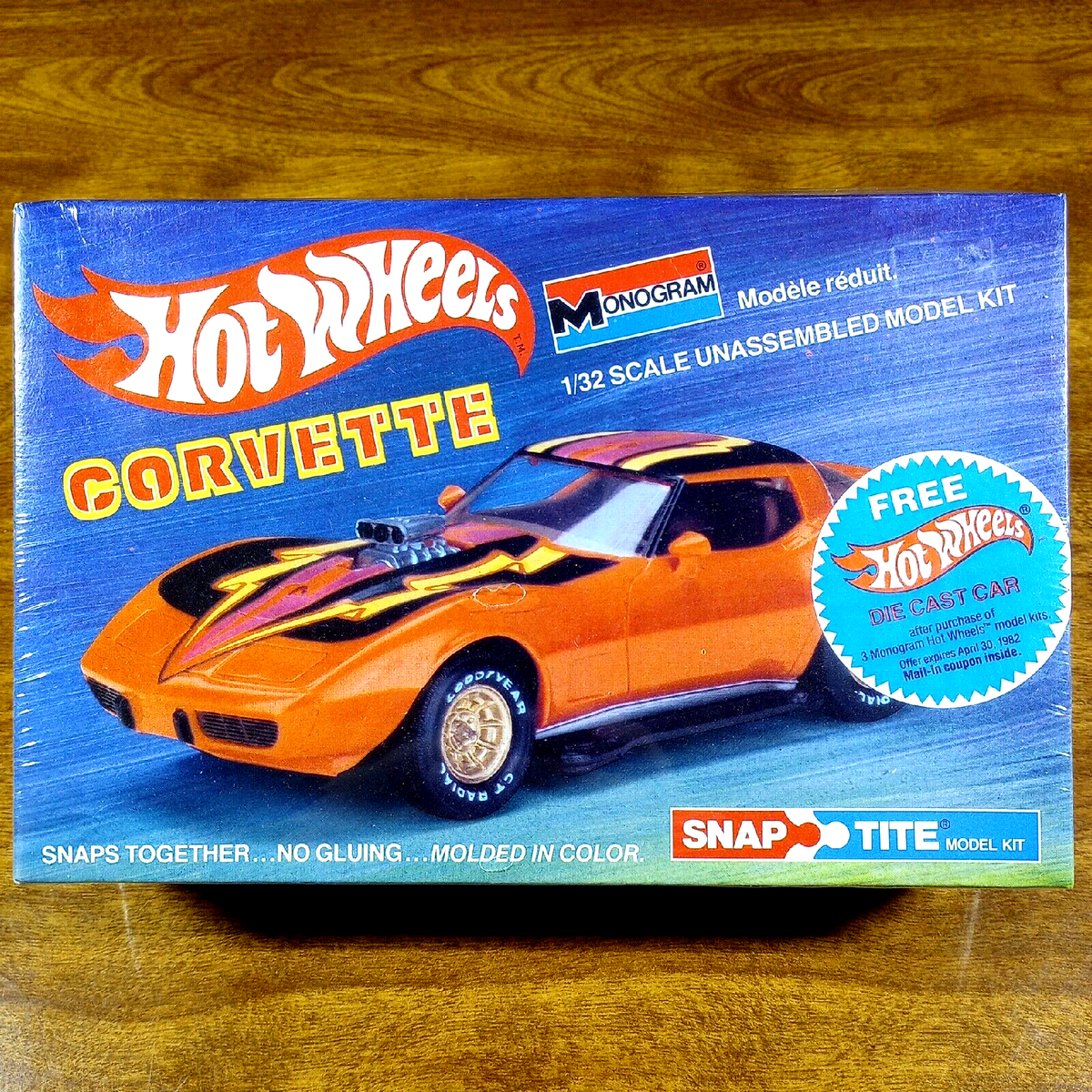 nz NIB 1981 Monogram Hot Wheels Mustang 1/32 Model Kit- FACTORY