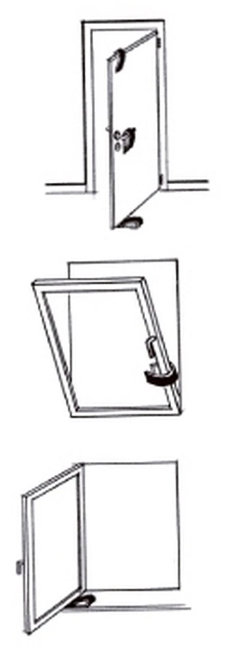 Türstopper Fensterstopper Fensterkeil Doorstop HOUSE MOUSE blau Artikel-Design  - Bild 2 von 4