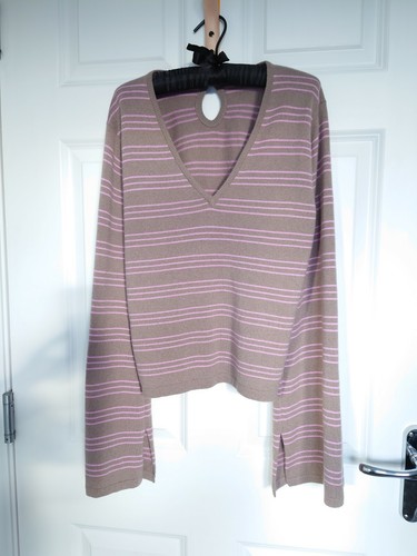 Scottish Cashmere mix cropped Top Cameron Taylor Small-medium bell sleeves - Picture 2 of 3