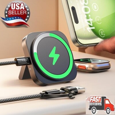 Wireless Fast Charger For Apple MagSafe iPhone 16 15 14 13 12 11 10 Pro ProMax