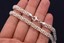 thumbnail 5 - 18" Italian Diamond Cut Byzantine Link Necklace Sterling Silver 925 