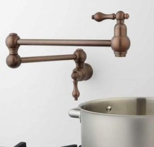 Signature Hardware VIVAN RETRACTABLE WALL-MOUNT POT FILLER - OIL RUBBED BRONZE