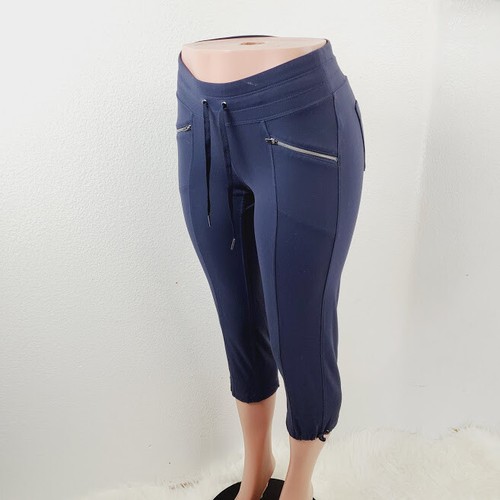 Athleta Womens Blue Zip Pockets 