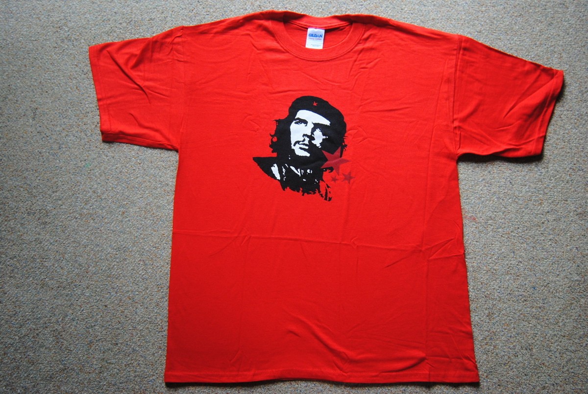 T-shirt Che Guevara Brun/rouge Taille XL - 100% Polyester Aéré - Neuf Avec étiquettes