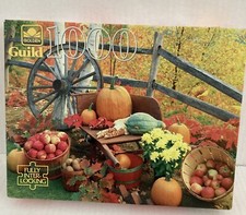 Golden Guild Vintage 1000 Piece Puzzle, Autumn Still Life, Sealed Box