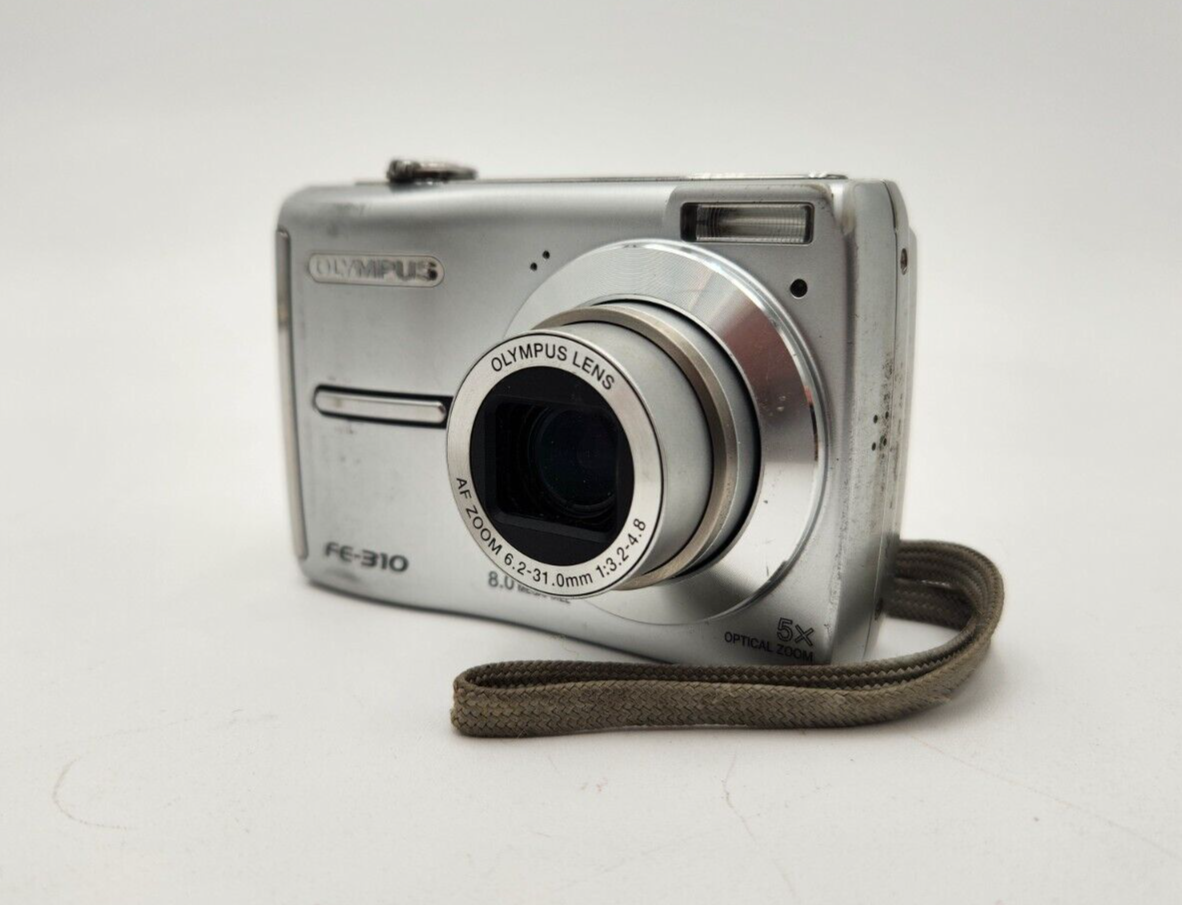 OLYMPUS FE コンパクトデジタルカメラ シルバー Olympus FE-310 8.0MP Compact Digital Camera Silver Tested | eBay
