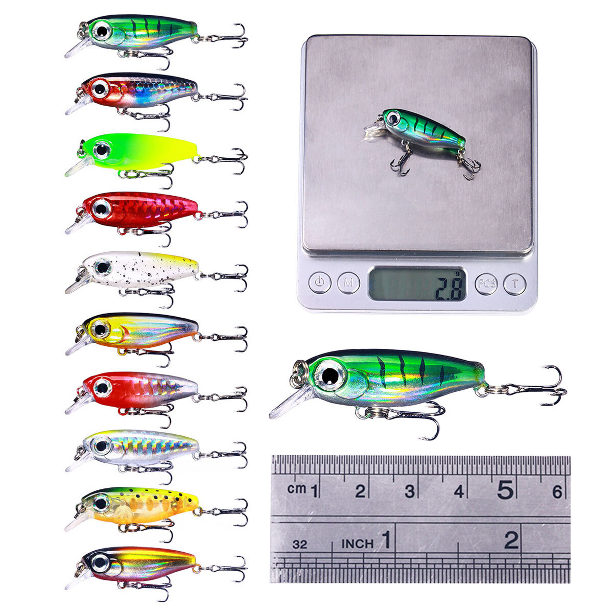 20PCS Unpainted Crankbait Lure Blanks - 11.5cm 14g Hard Plastic Minnow Bodies For DIY Painting - View #7