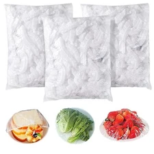 300 Pcs Disposable Food Storage Covers Fresh Keeping Bags for Food Bowls Plates