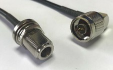 N Male Angle to N Female Bulk RG58 Coax Cable 50 ohm Coax Cable PICK LENGTH USA