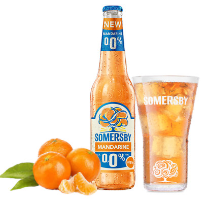 6x 0,4 L Flaschen Somersby Mandarine alkoholfrei aus sonnengereiften Mandarinen