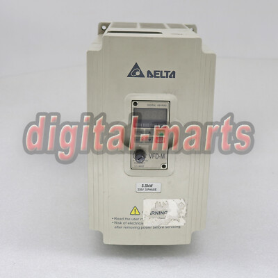 Used Delta Inverter drive VFD055M23A 3Phase 220V 5.5KW Tested Free Shipping#LJ