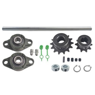 Jackshaft Sprockets with UCFL203 Pillow Block Bearings 5/8''X16'' 40/41/420Chain